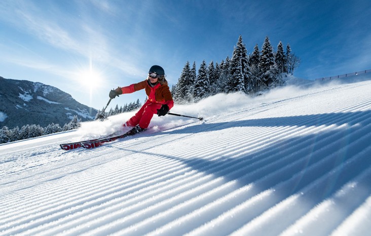 Skifahren auf perfekt präparierten Pisten © Salzburger Land Tourismus